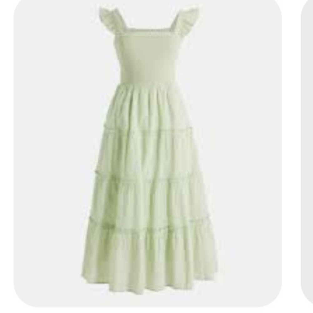 Green Tiered Dress